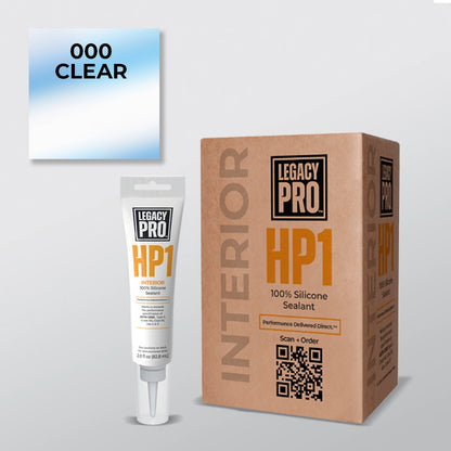 HP1  100% Silicone Interior Sealant – Case Pack of (12) 2.8 oz Tubes